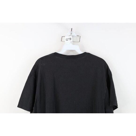 Vintage Y2K Harley Davidson Mens Medium Faded Satan Devil Motorcycle T-Shirt - Picture 13 of 14